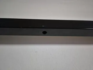 Reja abatible metálica negra de dos puertas