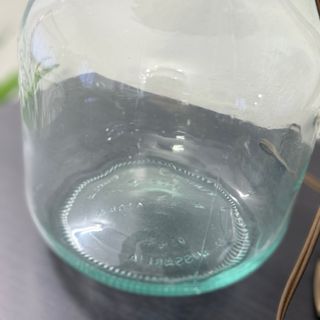 Lampada vintage vetro e tessuto