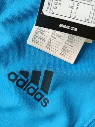 Camiseta sin mangas Adidas azul