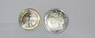 Monete Euro Italia 1 e 2 Euro 2024
