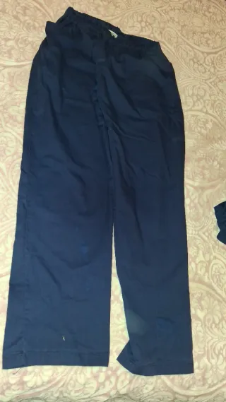 2 Pantalones de Trabajo Azul Como nuevos de trabaj