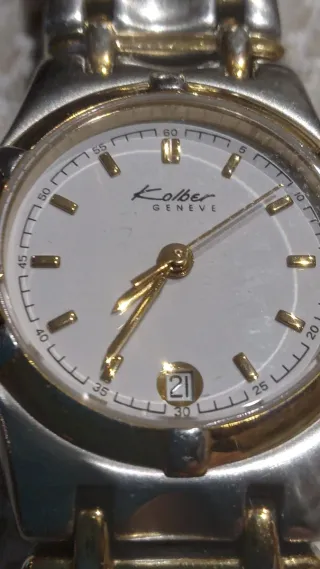 Reloj Kolver Suizo Oro y Plata
