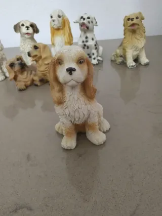 Lotto 7 statuette cagnolini vintage