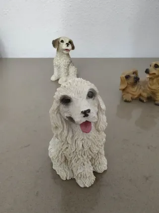 Lotto 7 statuette cagnolini vintage