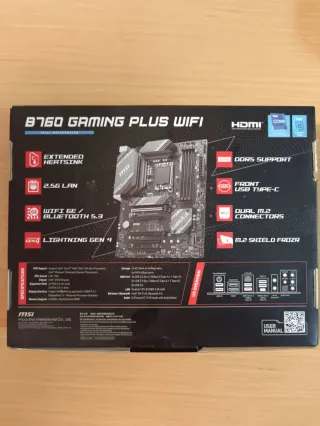 MSI B760 GAMING PLUS WIFI Placa Base