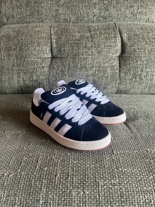 Zapatillas Adidas Campus Negras y Blancas