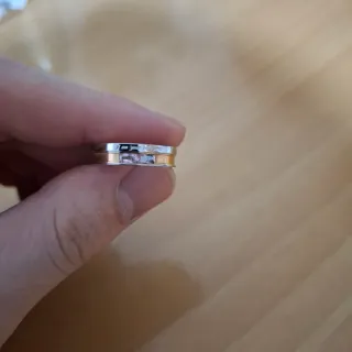 Anillos de Pareja acero inoxidable   Plata y rosa