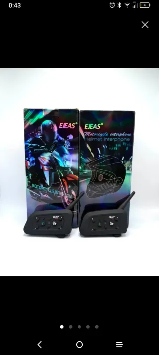 Ejeas V6 Intercomunicador Moto (2 Unidades)
