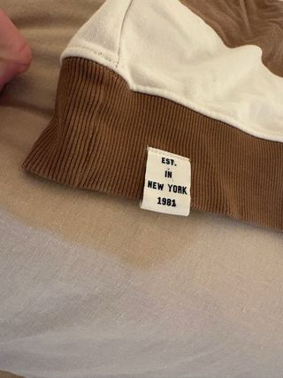 Jersey Mango Rayas Marrón y Blanco Talla XL