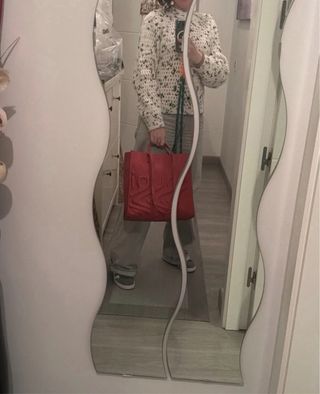 Bolso shopper Desigual rojo grande logo