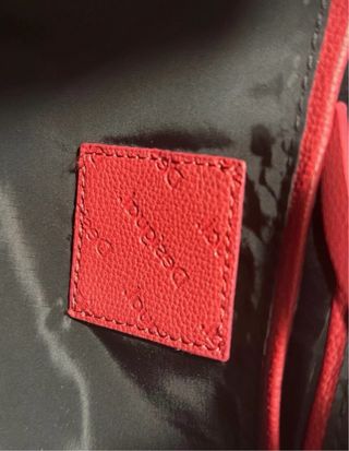 Bolso shopper Desigual rojo grande logo