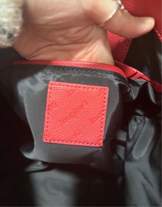 Bolso shopper Desigual rojo grande logo