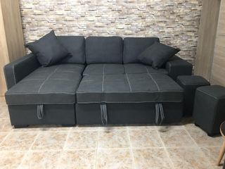 Sofá Cama Chaise Longue Stacy – Grande y con Almacenamiento