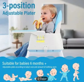 Silla de bebé alta, 2 colores