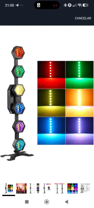 Nuevo Foco LED Hexagonal para Escenario