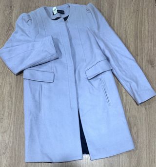 Abrigo Zara Gris Talla M