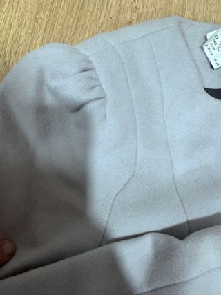 Abrigo Zara Gris Talla M