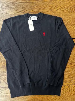 Camisola AMI Paris Preta com Etiqueta Tam S