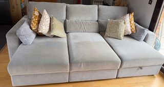 Sofá 3 plazas con chaiselongue (sofa cama)