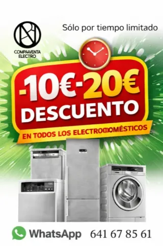 Electrodomésticos: Nevera, Lavadora, Lavavajillas