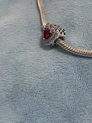 Charm Corazón Brillante Rojo