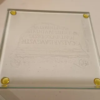 Conjunto 5 Posavasos Cristal Cajamurcia Años 90
