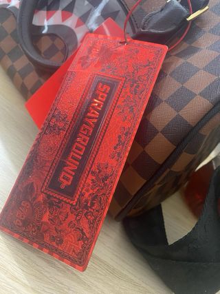 Bolso Sprayground Cuadros Tiburón