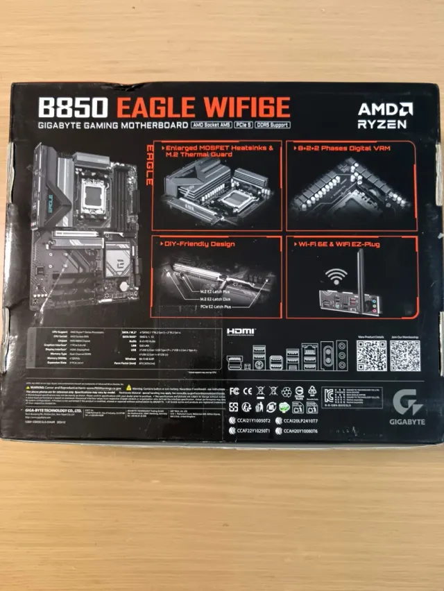 GIGABYTE B850 EAGLE WIFI6E Gaming Placa Base