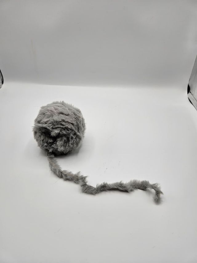 Nuevo:cinta de pelo sintético gris para costura