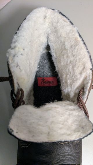 Botas invierno hombre Rieker piel forradas