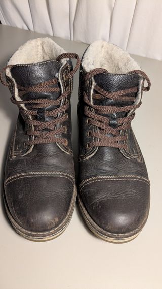 Botas invierno hombre Rieker piel forradas