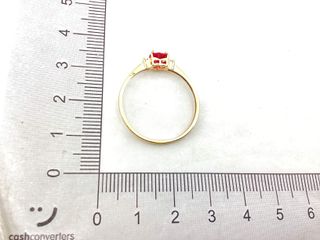 anillo oro 18k con piedra