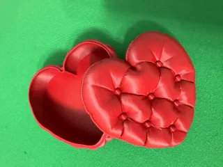 Joyero Corazón Rojo efecto Acolchado