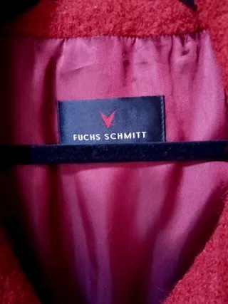 Cappotto Fuchs Schmitt rosso bouclé