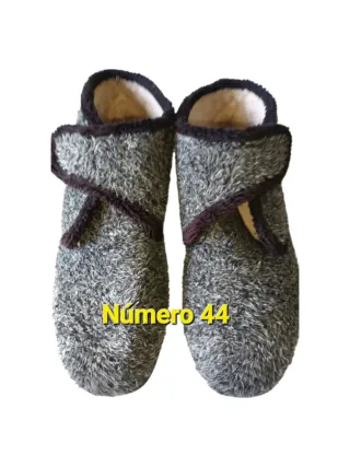 Zapatillas ortopédicas azules y grises