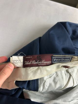 Pantaloni sartoriali Made in Italy blu