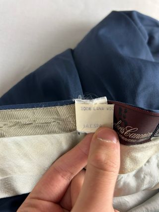 Pantaloni sartoriali Made in Italy blu