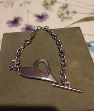 Braccialetto Cuore Argento Anni 2000