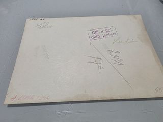 Foto WWII Alexander Löhr con firma al reverso