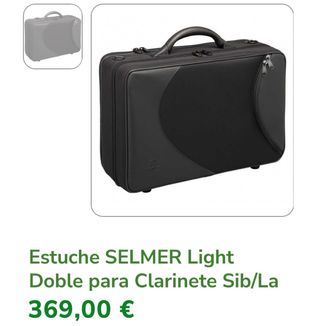 Funda Selmer Light Doble Clarinete Sib/La