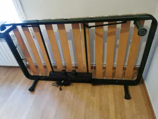 Colchón individual con base metálica