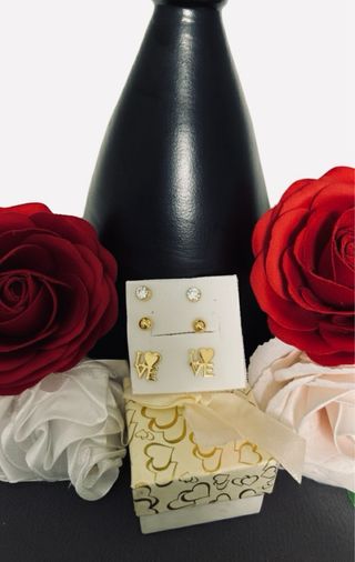 Juego de pendientes acero inoxidable