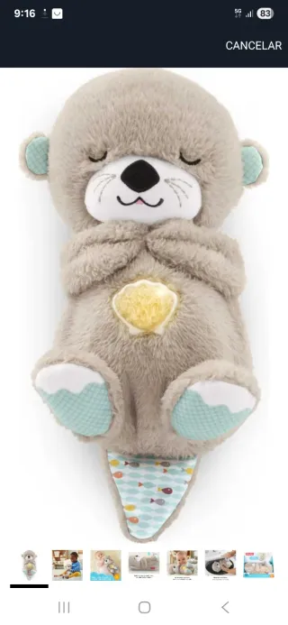 Peluche Nutria Fisher-Price Hora de Dormir