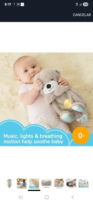 Peluche Nutria Fisher-Price Hora de Dormir