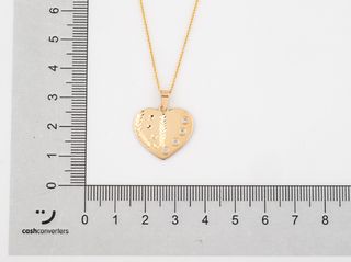 cadena oro 18k con piedra con circonita 23cm