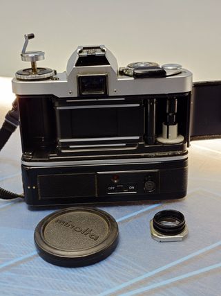 cámara analógica MINOLTA XD-5 objetivo MC ROKKOR 1:3,5/50mm, en perfecto estado