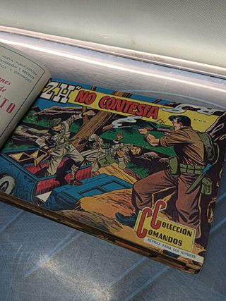 tebeo apaisado cómic, COLECCIÓN COMANDOS, 53 NÚMEROS, ENCUADERNADOS ORIGINAL. EDIT.VALENCIANA 1954