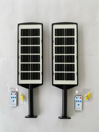 Pack 2 Farolas Solares LED con sensor de momovimie