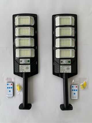 Pack 2 Farolas Solares LED con sensor de momovimie