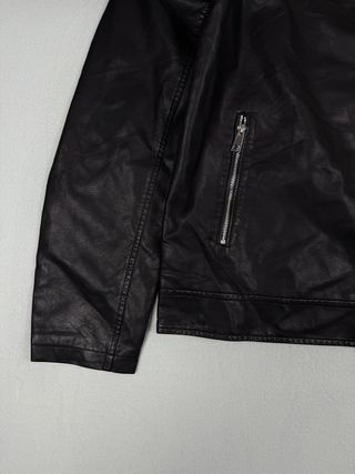 Zoteno giubbino similpelle uomo nero XXL